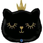 02 shape CAT PRINCESS BLACK 

Size21" / 49x52 cm