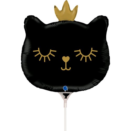 02 shape CAT PRINCESS BLACK MINI 

Size 14" / 24x25 cm