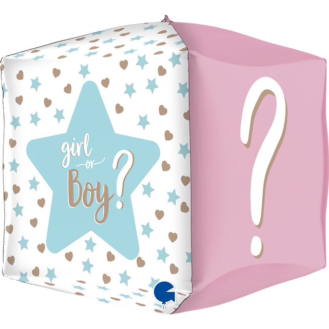 Gender Reveal  shape 4D Square 
Size / 39x39x39 cm