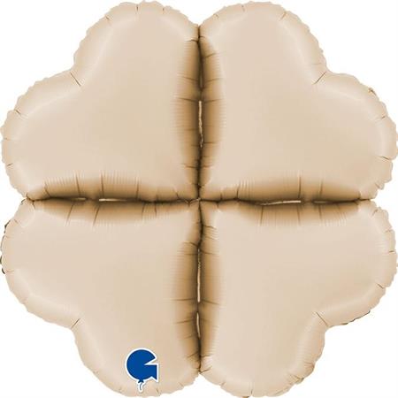 BASE HEARTS MEDIUM 16"  SATIN CREAM