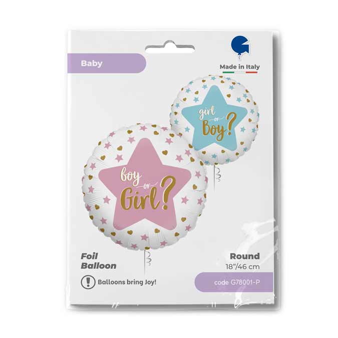 Gender Reveal 
Size 18 / 35x35 cm