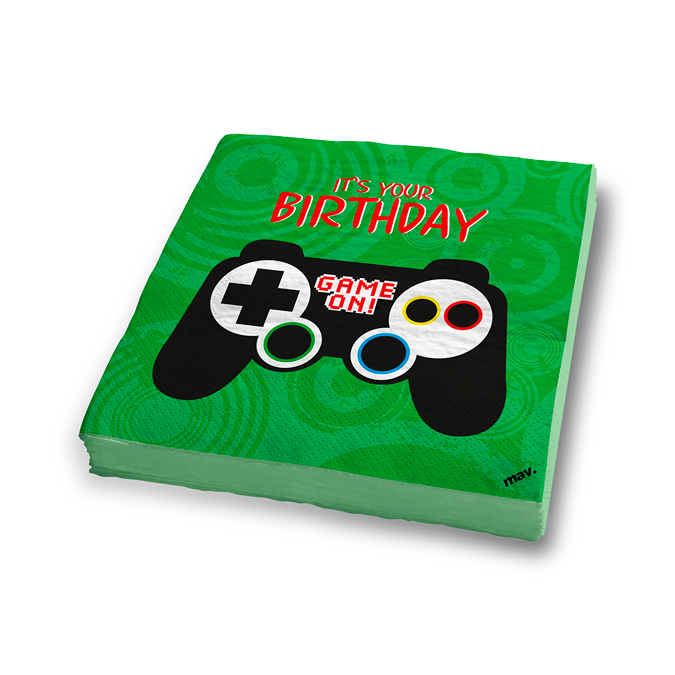HB Game Controller Napkins cm 33x33
(Pz 20)