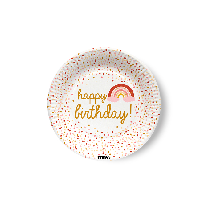 Boho Birthday Small Plates cm 18
(Pz 8)