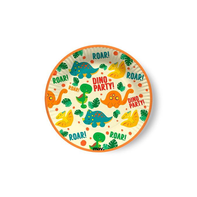 Dino Party Small Plates cm 18
(Pz 8)