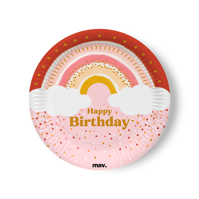 Boho Birthday Plates cm 22,7
(Pz 8)