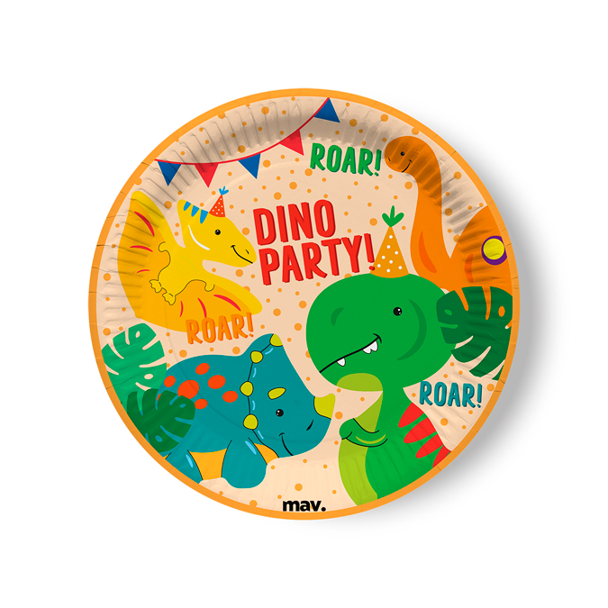 Dino Party Plates cm 22,7
(Pz 8)