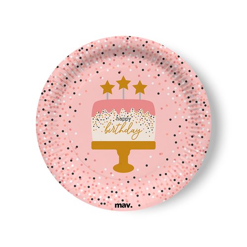 HB Rose Confetti Plates cm 22,7
(Pz 8)