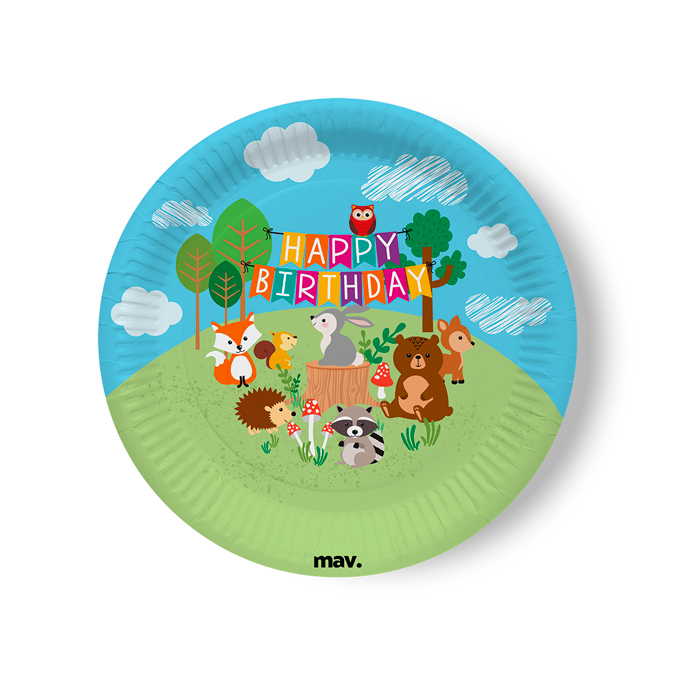 HB Woodland Plates 22,7 cm 
(PZ" 8)
