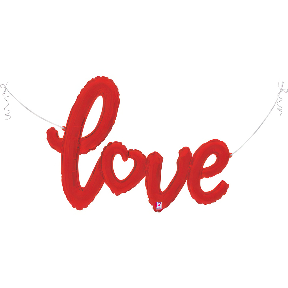 30" sheap script Script Love Red Pack - 47"/119cm