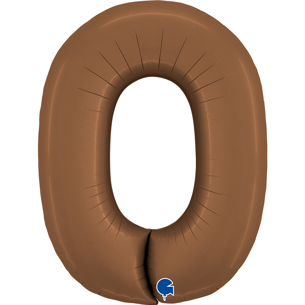 Number 0 Satin Chocolate 40" single Pack