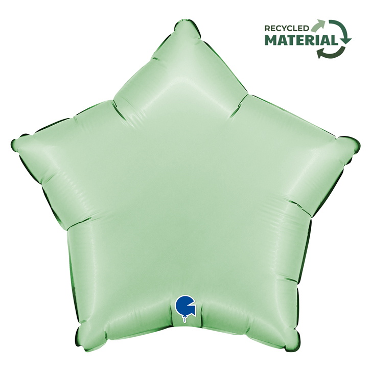 Star 18"  Satin Glazed Mint