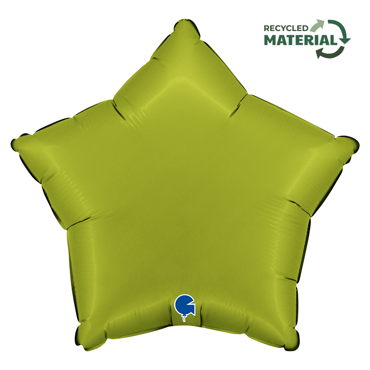Star 18"  Satin Matcha Latte