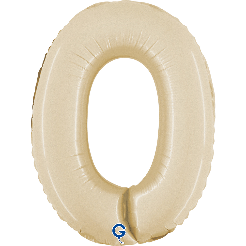 Number 0 Satin Cream Mini single Pack 14"