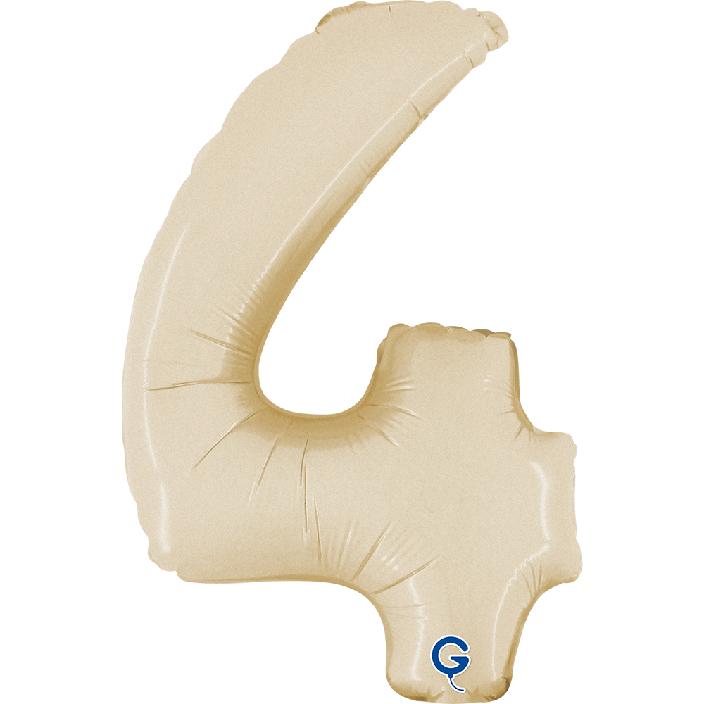 Number 4 Satin Cream Mini single Pack 14"